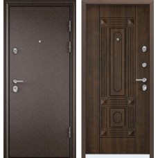 Дверь металлическая Ультиматум MP, Антик медь / КВ-9 КТ Орех грецкий