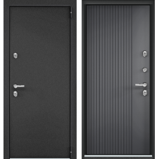 Дверь металлическая Снегирь Арктик MP, Колоре неро / SA-L1 Оскуро с Терморазрывом