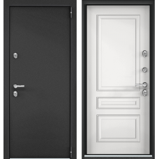 Дверь металлическая Снегирь Арктик MP, Темно-серый букле графит / SA-C3 Бьянко с Терморазрывом