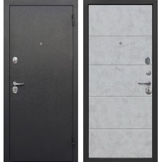 Дверь металлическая 7,5 см Гарда Букле черный / Бетон снежный