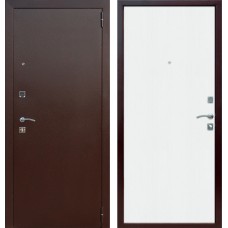 Дверь металлическая Dominanta Антик медь / Беленый дуб