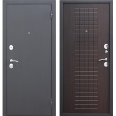 Дверь металлическая Гарда 8 мм Черный муар / Венге