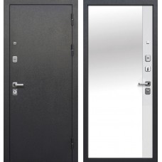 Дверь металлическая 9 см Антик серебро / Эмалит белый Зеркало NEW