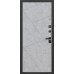 Дверь металлическая 9 см Геометрия Сатин черный - Бетон лофт грей / Бетон снежный