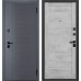 Дверь металлическая 7,5 см Бостон Сатин графит / Бетон снежный Царга