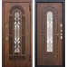 Дверь металлическая Vikont Грецкий орех Уличный вариант