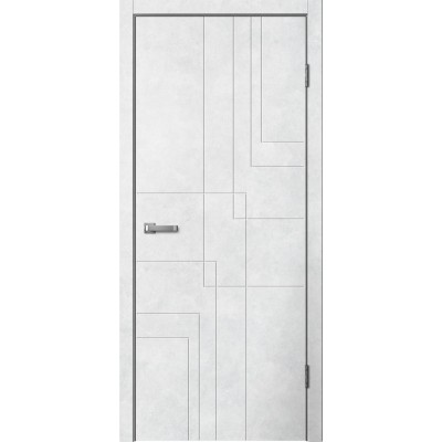 Дверное полотно Line 03 Бетон светлый Глухое