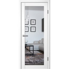 Дверное полотно La Stella 276 Эмалит белый Зеркало