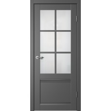 Дверное полотно Classic C04 Эмалит графит Мателюкс