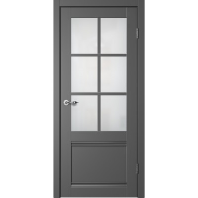 Дверное полотно Classic C04 Эмалит графит Мателюкс