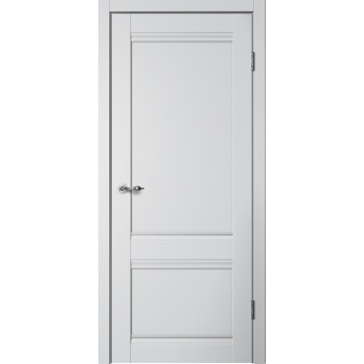 Дверное полотно Classic C01 Эмалит серебристый Глухое