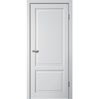 Дверное полотно Classic C02 Эмалит серебристый Глухое