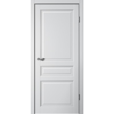 Дверное полотно Classic C03 Эмалит серебристый Глухое