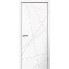 Дверное полотно Line 01 Белый ПВХ Глухое