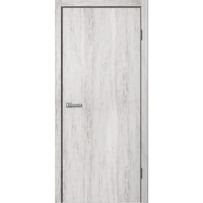 Дверное полотно Лофт 01 Дуб тира ЧЕРНЫЙ ПЛАСТИК