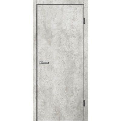 Дверное полотно Гладкое Цемент светлый Глухое