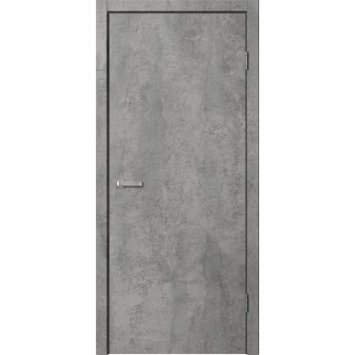 Дверное полотно Гладкое Цемент темный Глухое