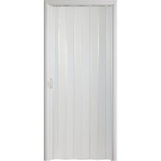 Дверь раздвижная (складная) Комфорт Белый глянец
