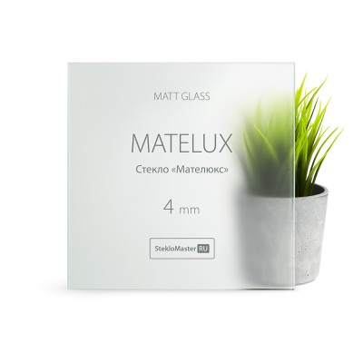 Стекло Мателюкс 4мм для межкомнатной двери Fonseca 2 800мм (0,596*0,054)